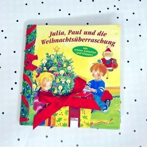 🎄Weihnachten 🎄children’s Christmas book in German bow ribbons